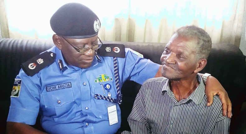 Bayelsa Police Commissioner, Mr Uche Anozia with Pa Commander Siasia (NAN)