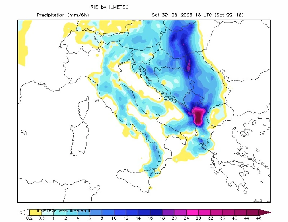 Mapa kretanja nevremena