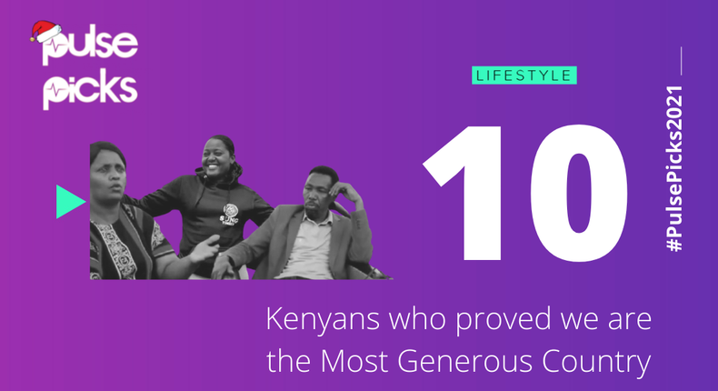 Pulse Picks: Kenyans who proved we are the most generous country