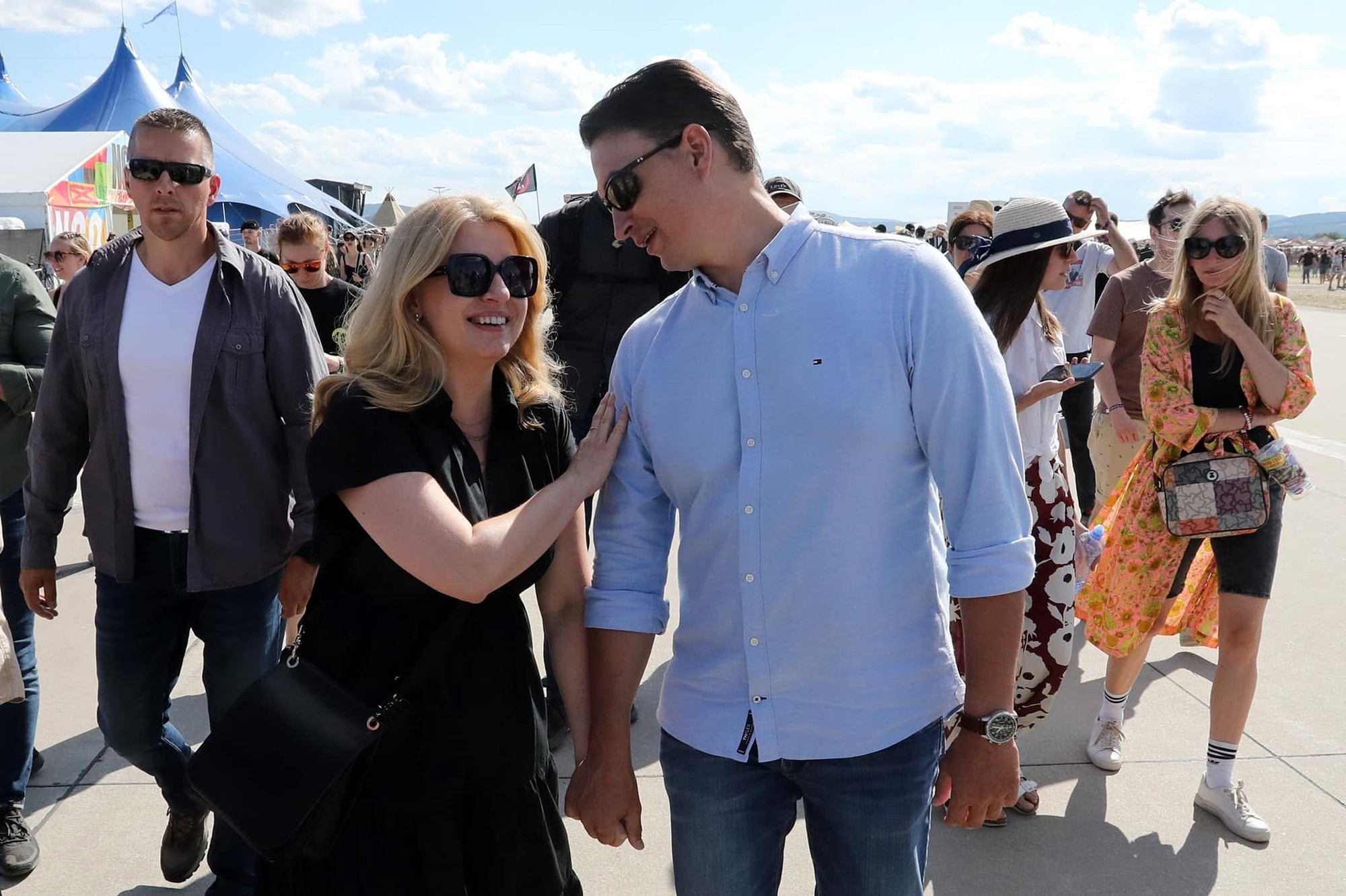 Čaputová a Rizman na festivale Pohoda v roku 2022.
