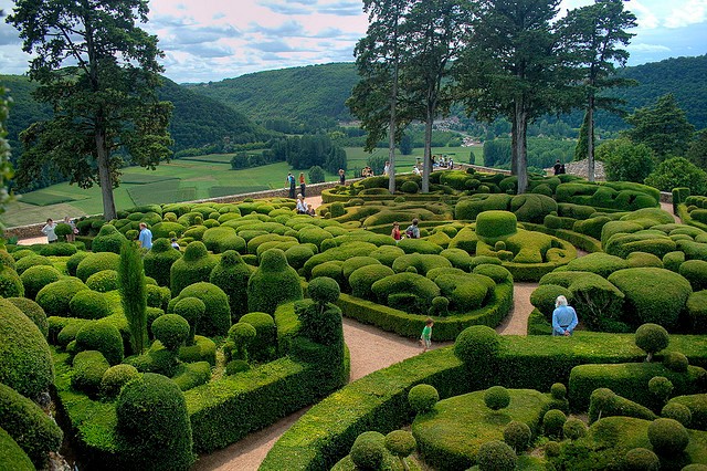 Ogrody w Marqueyssac. Francja fot.flickr/edem56