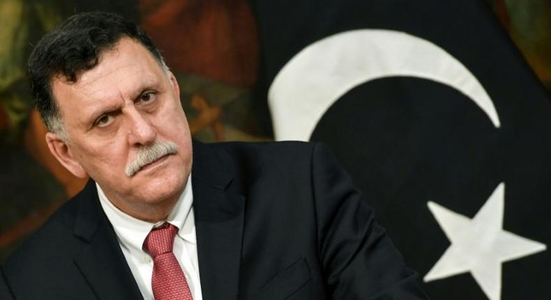 Libya's UN-backed Prime Minister Fayez al-Sarraj, pictured on July 26, 2017, wants a referendum on a draft constitution