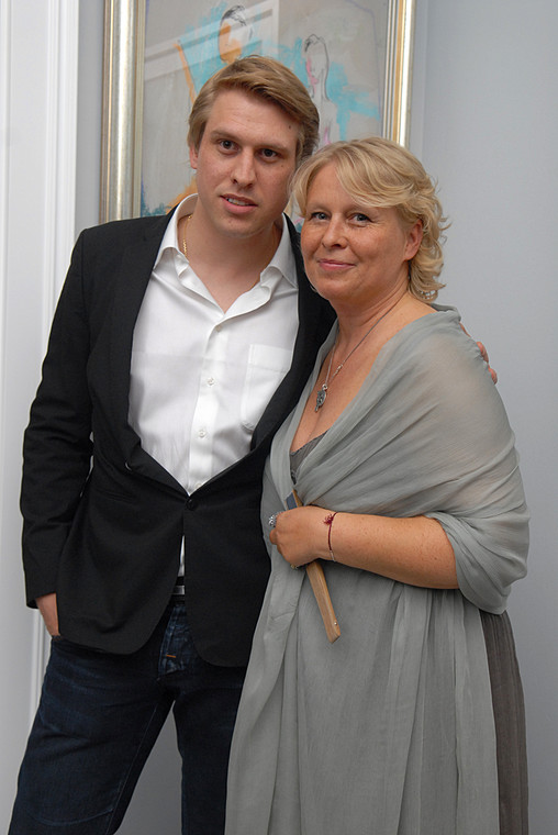 Joanna Sarapata z synem Christophe'em