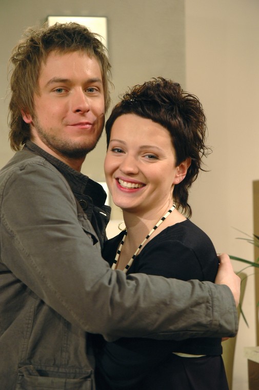 Tomasz Kin i Dorota Szelągowska prowadzili "Pytanie na śniadanie" (2006 r.)