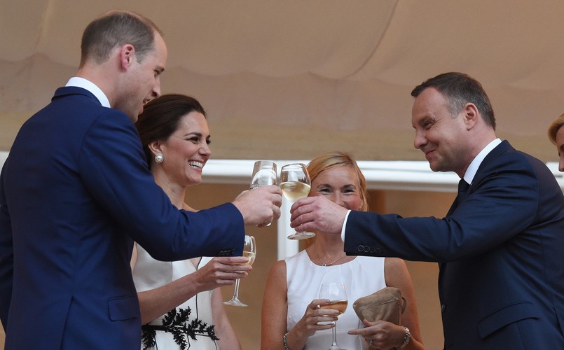 Wizyta książęcej pary w Warszawie