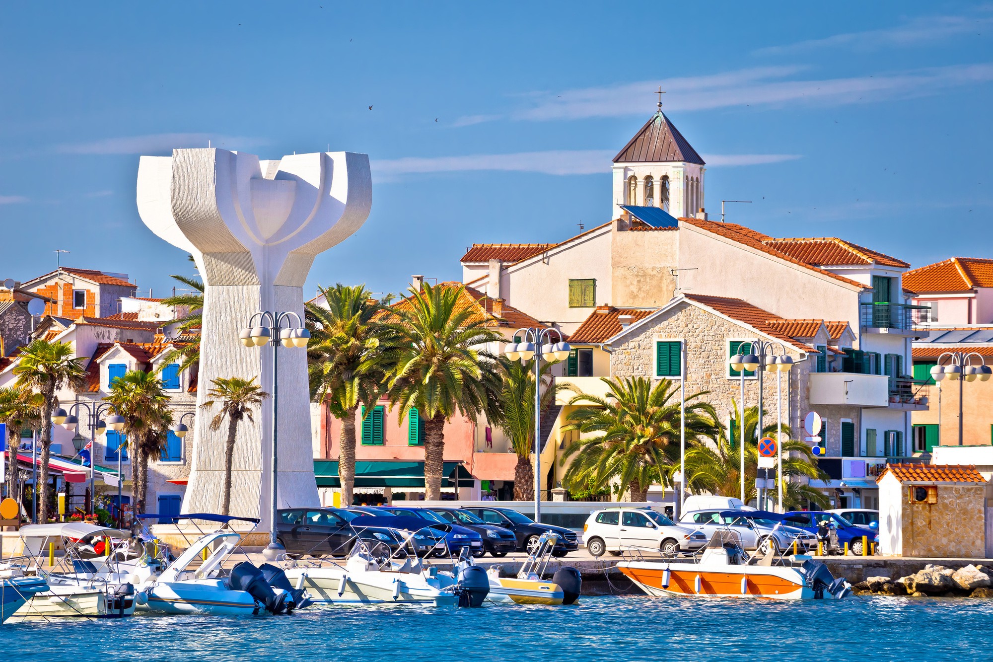 Chorvátske mesto Vodice.