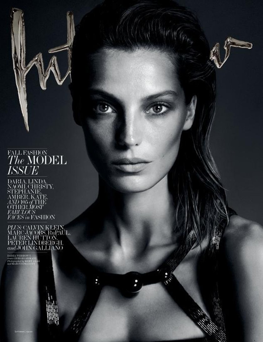 Daria Werbowy  w magazynie Interview