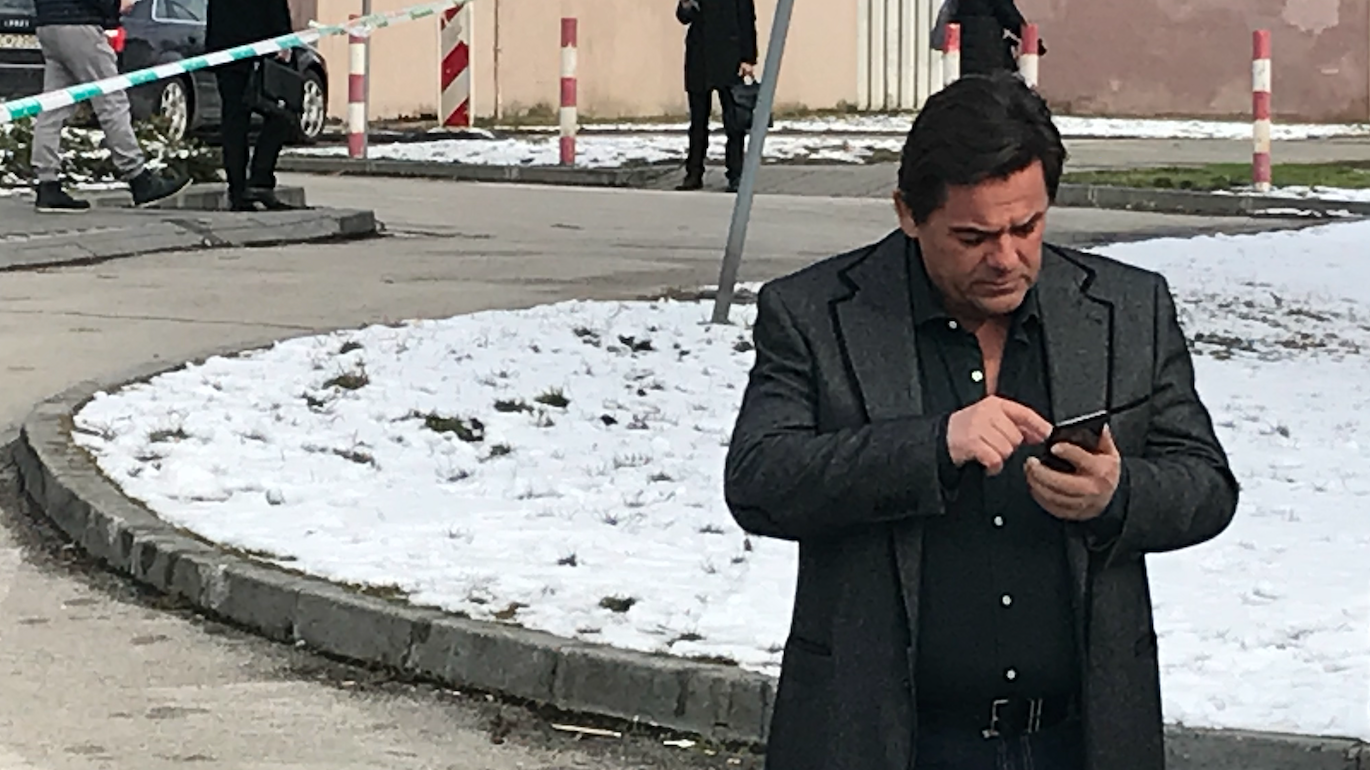 Február 2018: Marian Kočner pred budovou súdu v Bratislave.