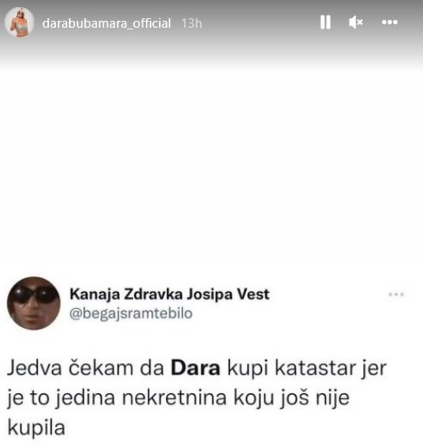 Tviteraši se šale na račun Dare Bubamare