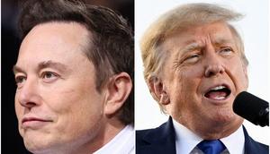 Donald Trump (right) on Tuesday escalated his feud with Elon Musk in a Truth Social post belittling the billionaire.Andrew Kelly, Gaelen Morse/Reuters