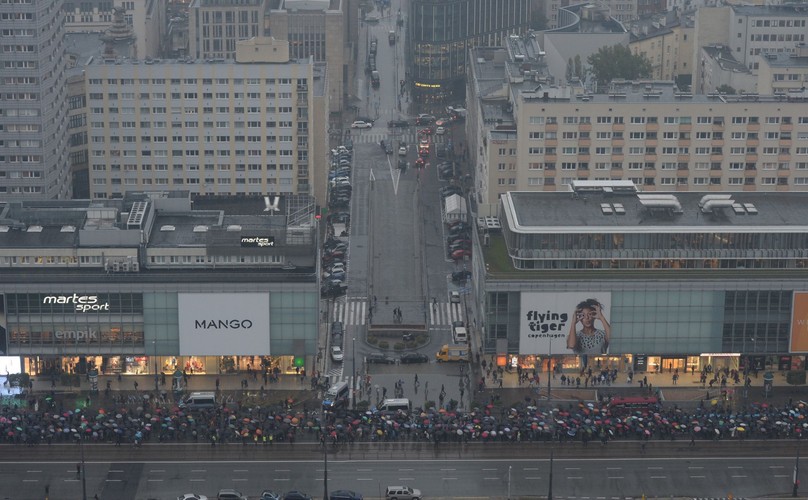 Czarny protest w Warszawie