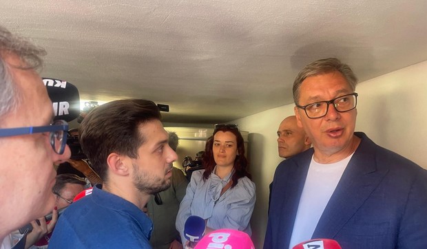 Vučić u vinariji Bora