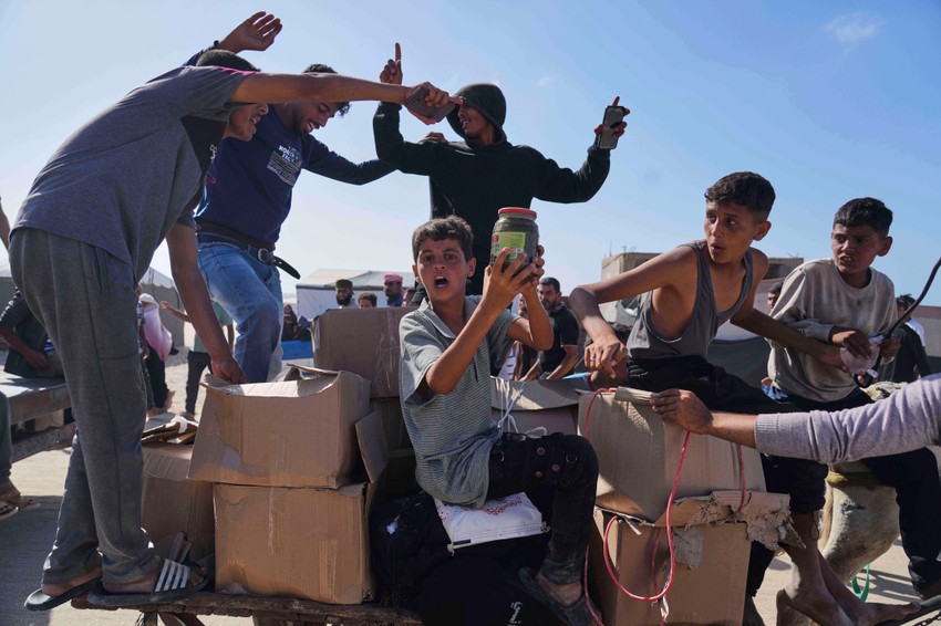 Humanitarna pomoć organizacije GHF u Rafi, Gaza, 27. maja