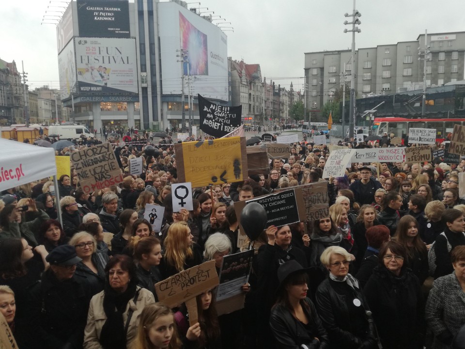 "Czarny poniedziałek" w Katowicach