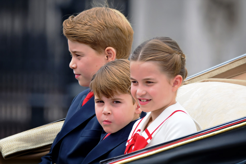 Książę George, książę Louis i księżniczka Charlotte (2023 r.)