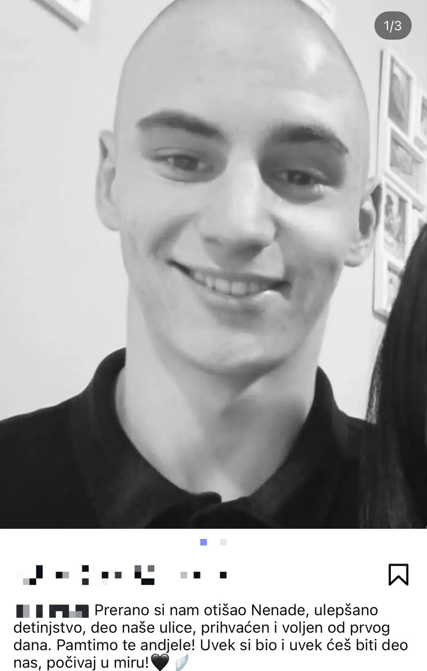 Poruke opraštanja od Nenada koji je ubijen u Tovariševu