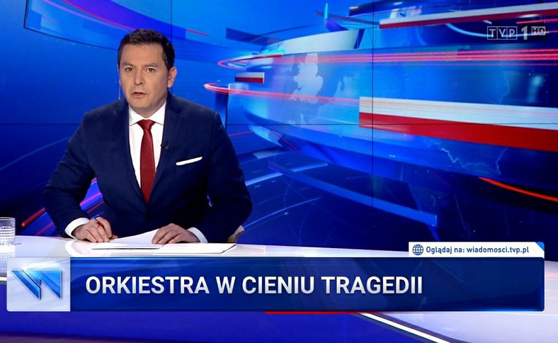 "Wiadomości" TVP: kadr z programu