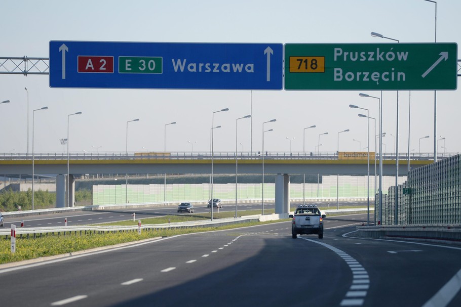 WARSZAWA AUTOSTRADA A2 NOWY ODCINEK D OTWARTY