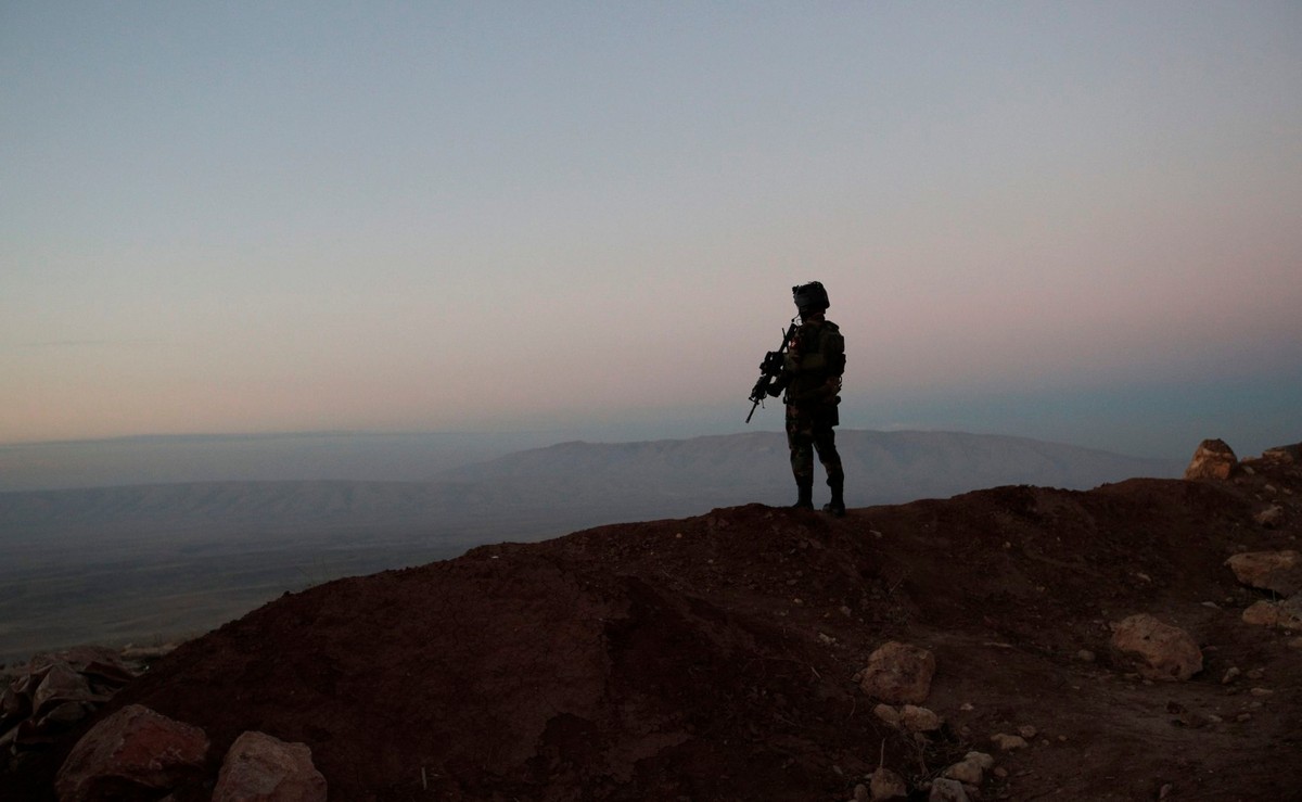 Kurdyjski bojownik w Iraku