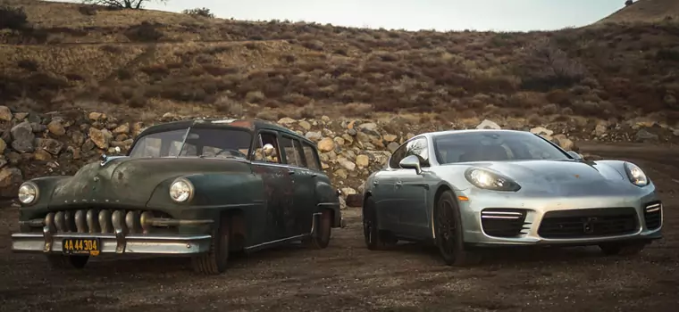 Porsche Panamera S kontra ICON Desoto Chrysler 1952 Wagon Derelict: Moda na patynę