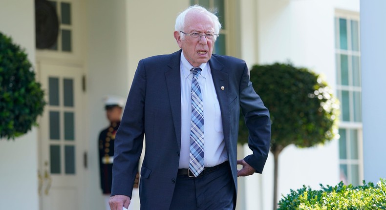 Sen. Bernie Sanders, an independent from Vermont, leaves the White House last July.