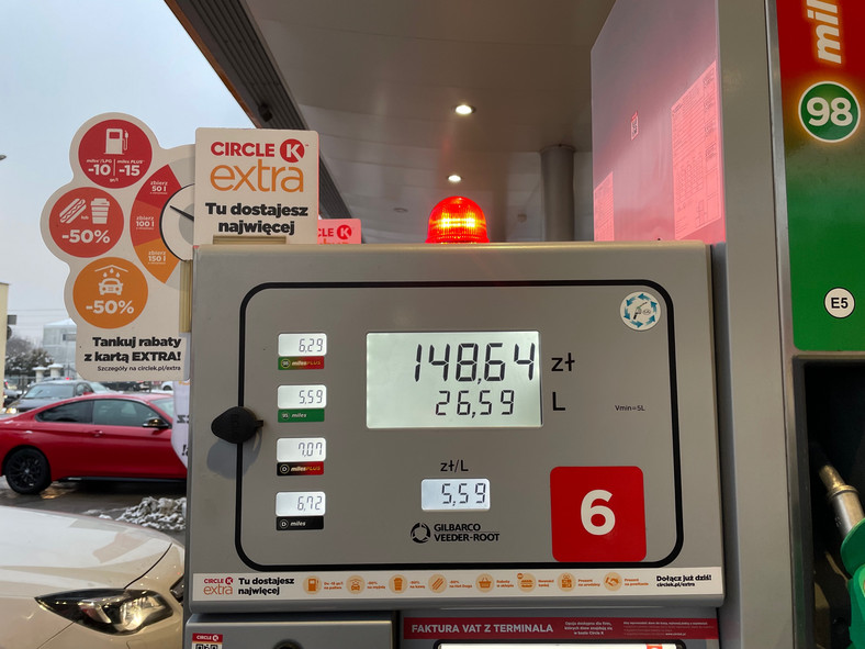 Promocja na paliwo na Circle K 15 grudnia 2022 r.