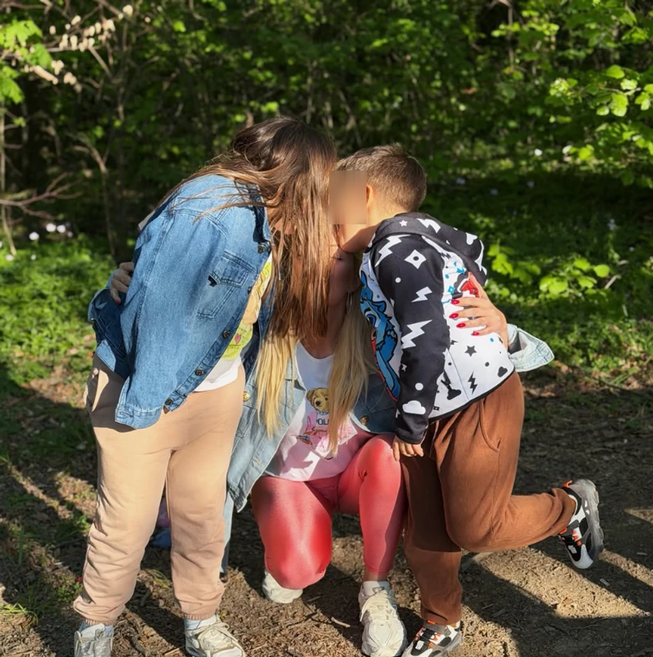 Goga Gačić sa decom