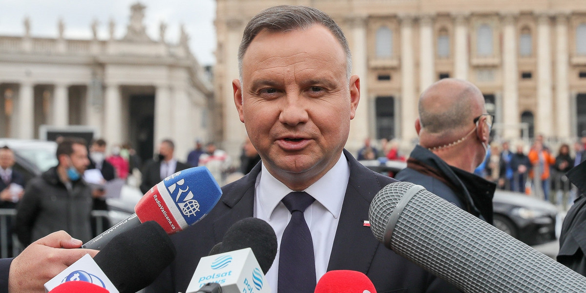 Prezydent Duda z małżonką zostali przyjęci na audiencji przez papieża Franciszka. 