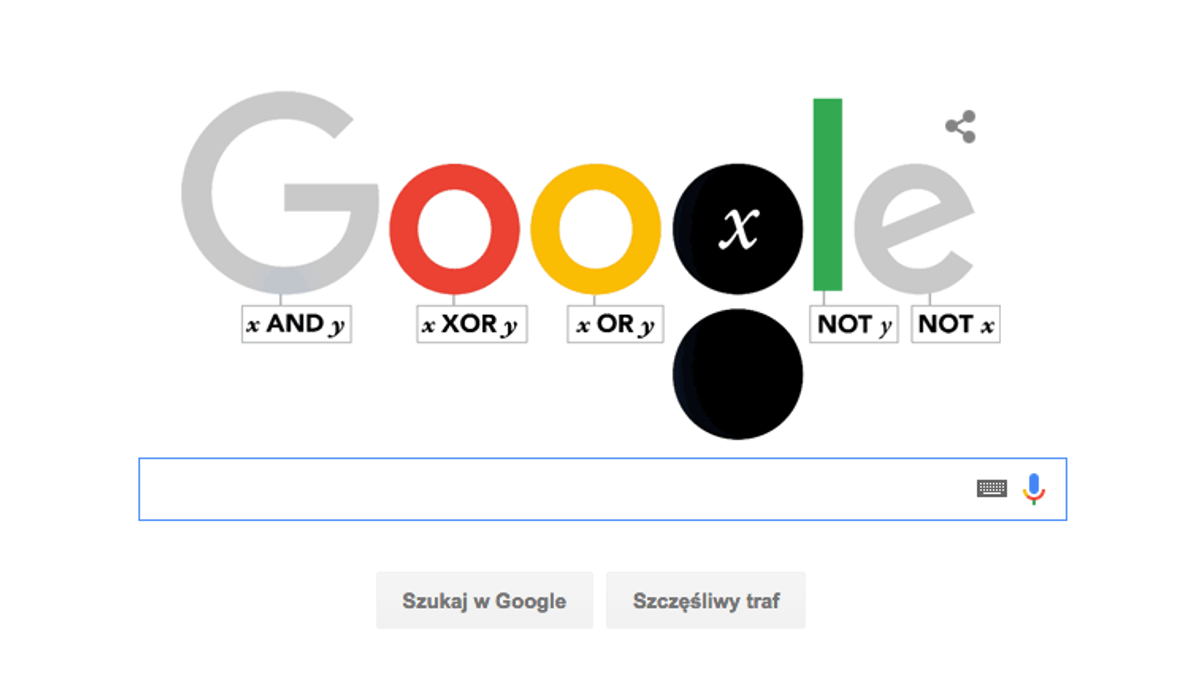 google doodle George Boole