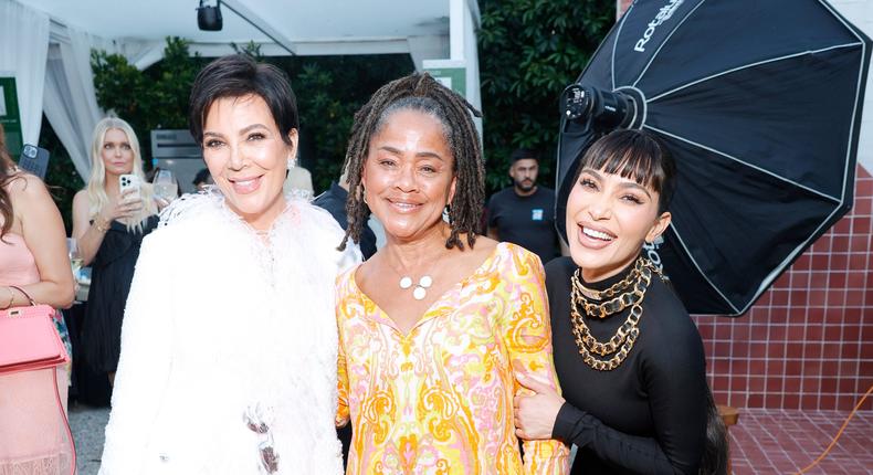 Kris Jenner, Doria Ragland, and Kim Kardashian attend the TIAH 5th Anniversary Soiree at Private Residence on August 26, 2023 in Los Angeles, California.Stefanie Keenan/Getty Images for This Is About Humanity