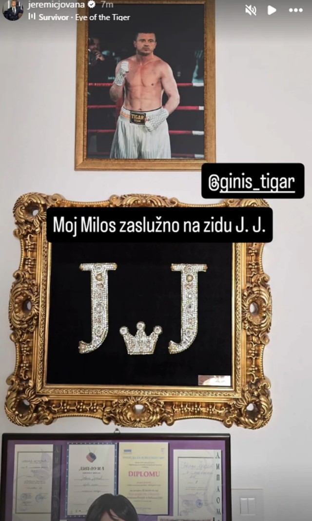 Jovana Jeremić uramila fotografiju partnera Miloša
