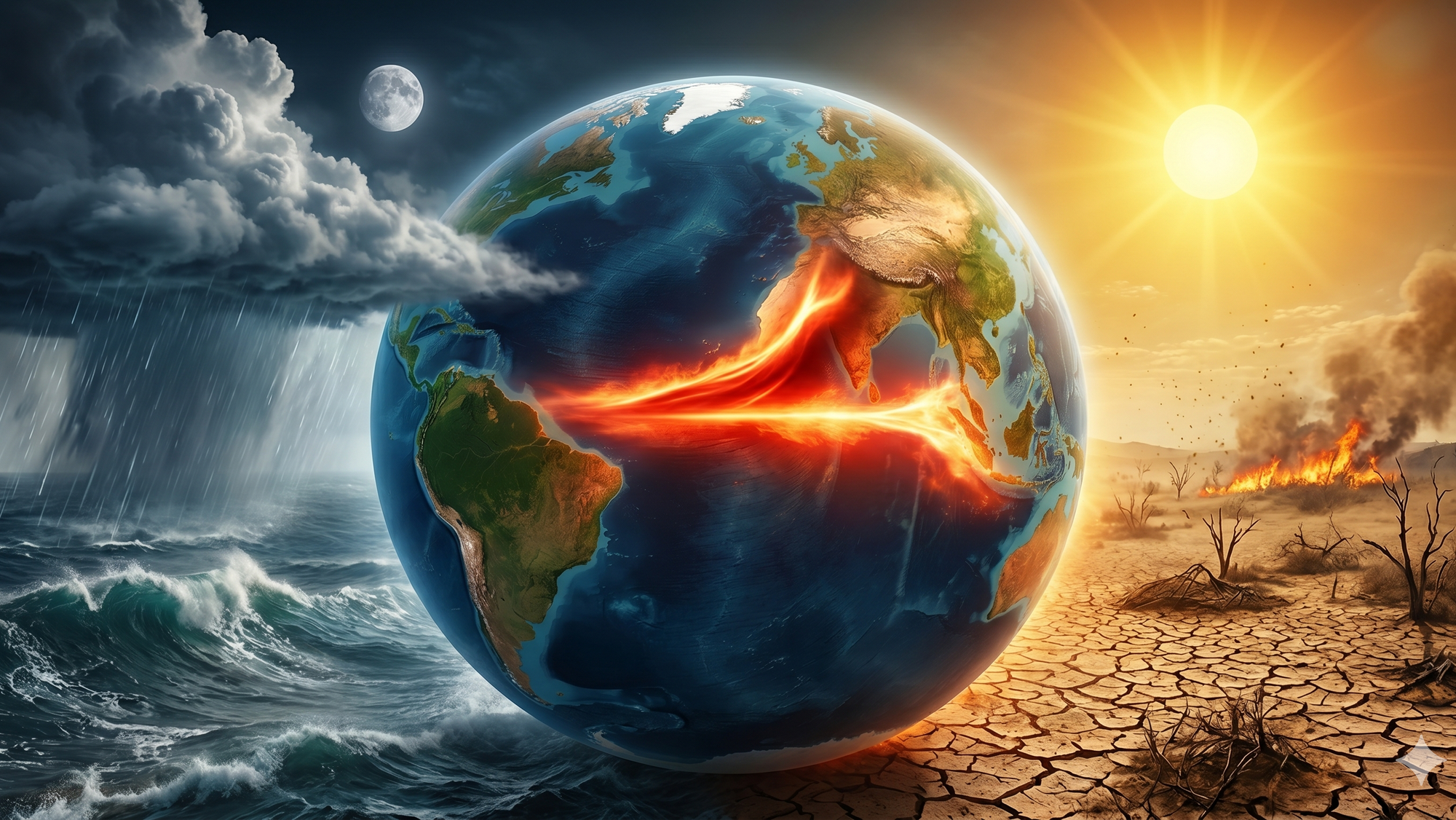 Rapídne otepľovanie oceánu môže spustiť masívne extrémy. 