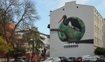 Nowy mural w Łodzi. Bocian czarny trafił na ścianę kamienicy przy ulicy Orlej. Podoba się?