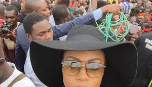 Actress Yvonne Nelson leads #DumsorMustStop vigil in style