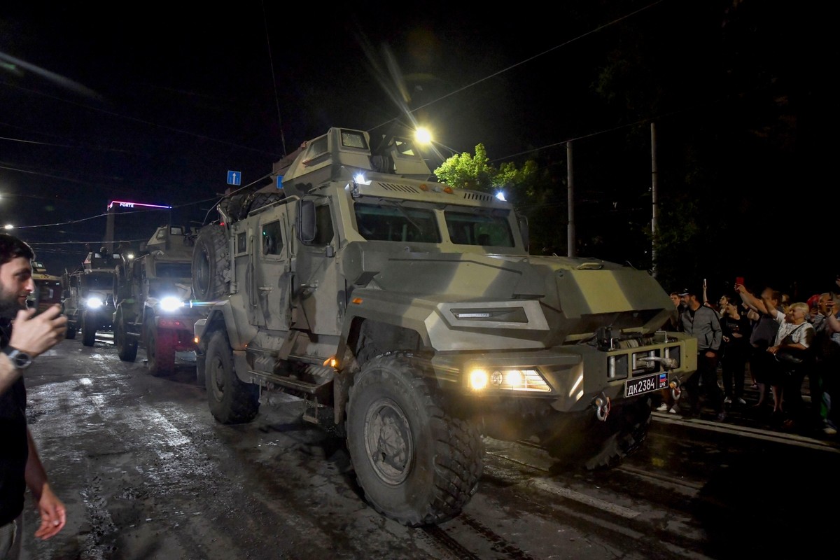 Najemnicy Grupy Wagnera w Rostowie nad Donem