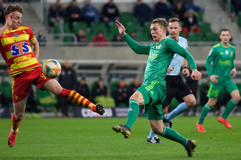 Pilka nozna. Ekstraklasa. Slask Wroclaw - Jagiellonia Bialystok. 08.03.2019