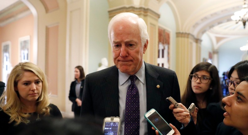 Senate Majority Whip John Cornyn of Texas.
