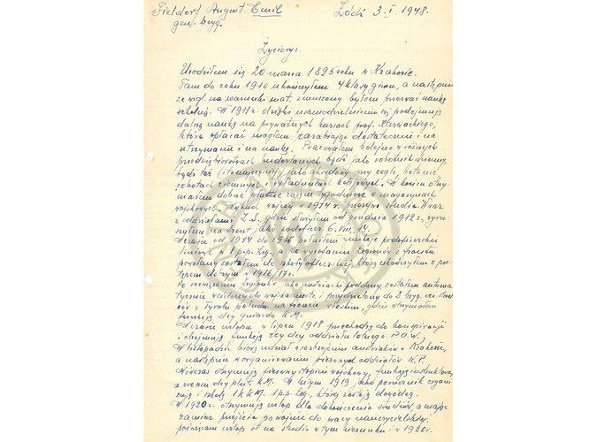 Generał August Emil Fieldorf 'Nil'. Nieznane dokumenty archiwalne