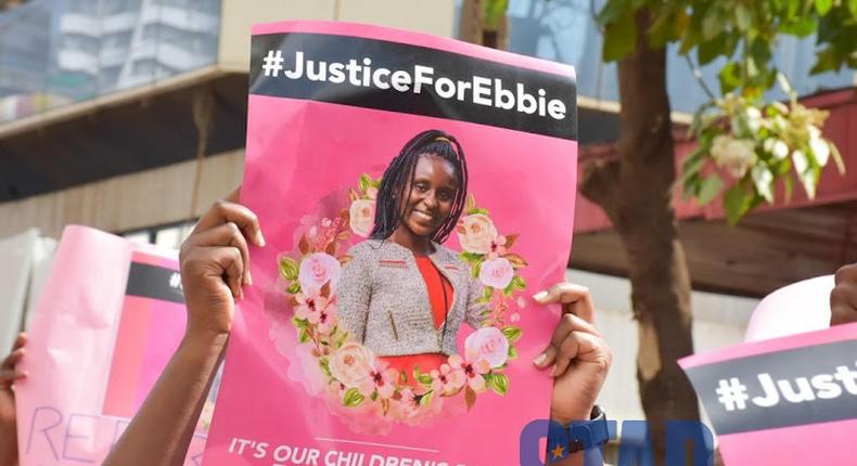 Kenyans from various walks of life protested the murder of Ebbie Noelle Samuels in April 2022