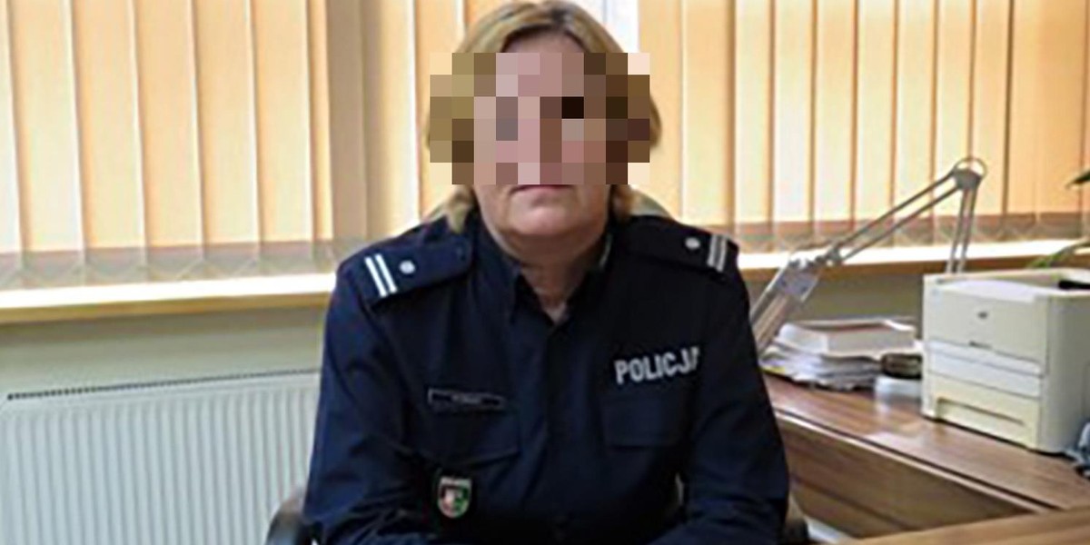 Komendant posterunku policji w Witnicy Maria P. 