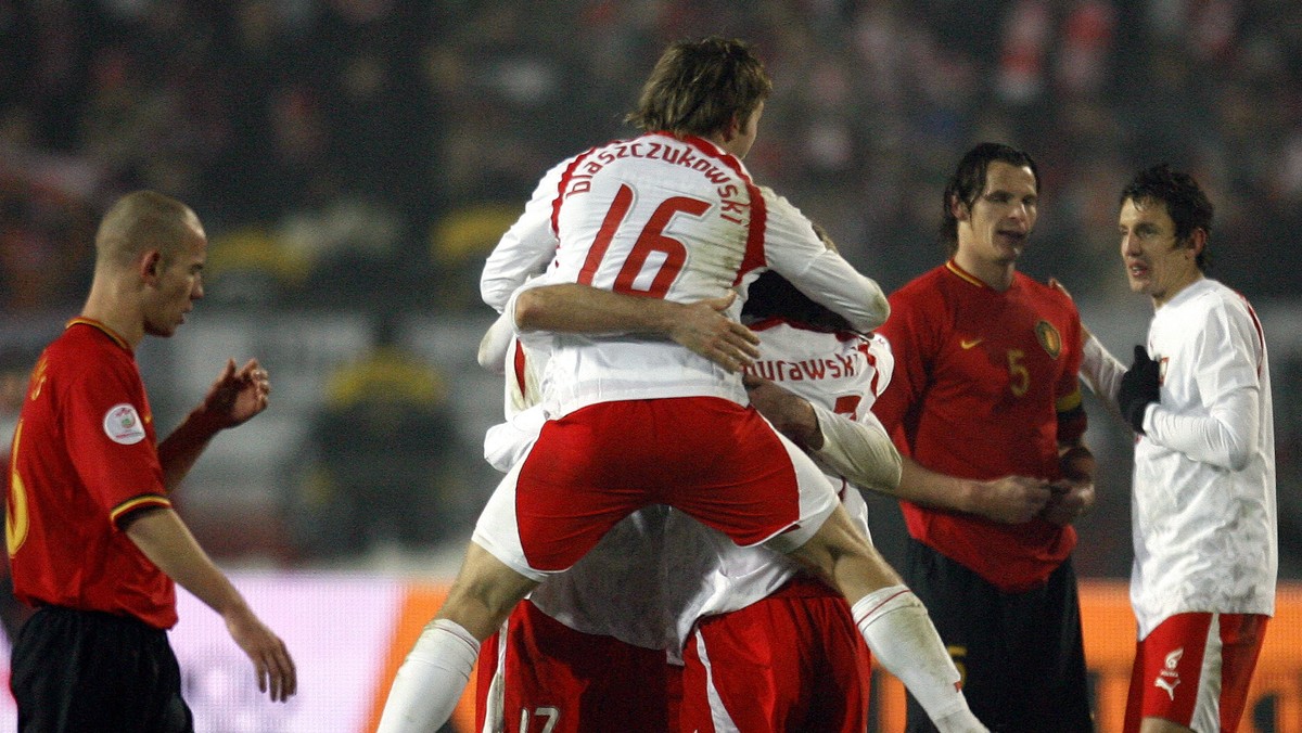 PIŁKA NOŻNA ELIMINACJE EURO 2008 POLSKA BELGIA