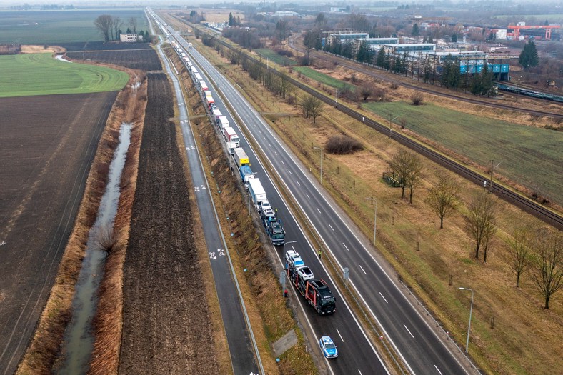 Protesty rolników.