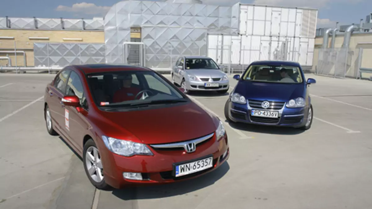 Honda Civic, Mittsubishi Lancer, VW Jetta -  Niby takie same, a jednak inne