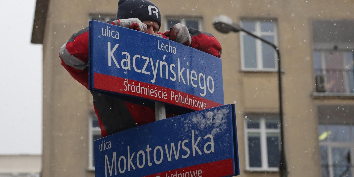Koniec ulicy Lecha Kaczyńskiego