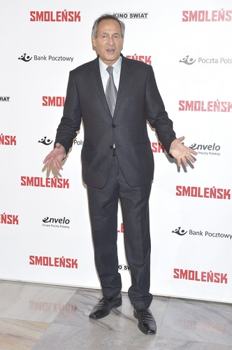 Jerzy Zelnik na premierze 'Smoleńska'