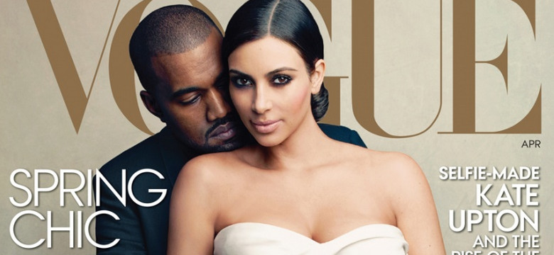 Kim Kardashian w suknie ślubnej na okładce "Vogue'a"!