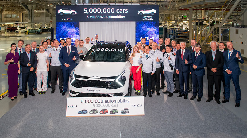 Kia Slovakia świętuje. 5 milionów aut wyjechało z fabryki