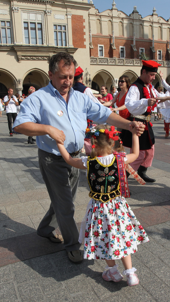 KRAKÓW REKORD GUINESSA W TAŃCZENIU KRAKOWIAKA