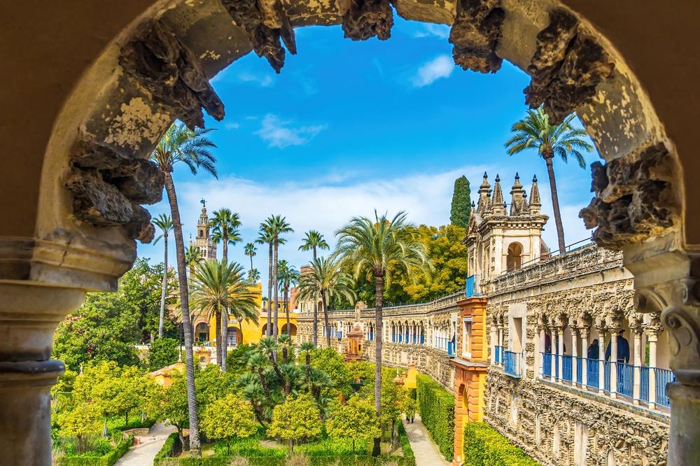 Palác Real Alcazar v Seville, Španielsko