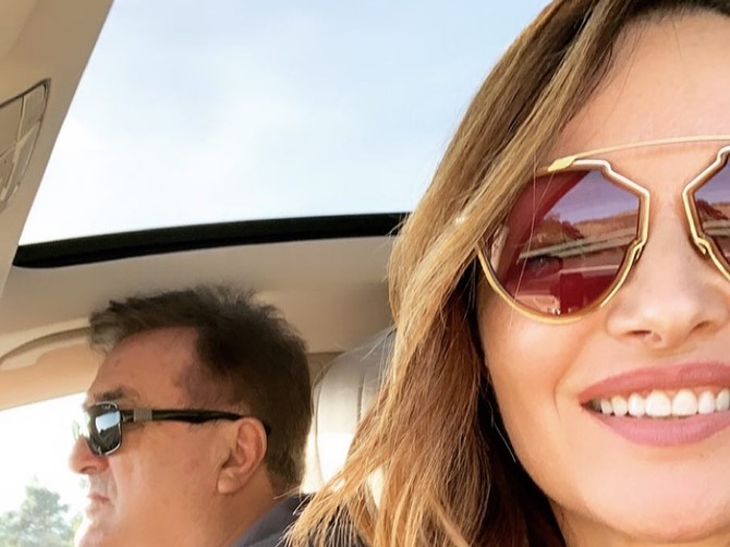 Ana Antić sa ocem Radomirom Antićem